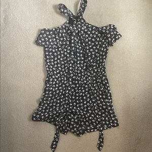 LOFT Black and White Floral Kids‎ One Piece | Jumpsuit